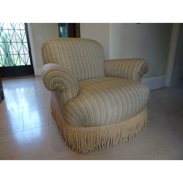 Traditional Syrie Maugham Style Lounge Chair For Sale - Image 3 of 6