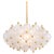 Large Frosted Glass and Brass Chandelier from Kinkeldey, Germany, 1970s For Sale - Image 18 of 18