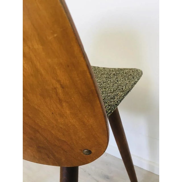 Wood Dining Chair attributed to Fantisek Pirak for Tatra, 1960s For Sale - Image 7 of 12