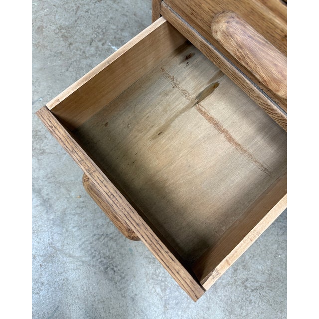 Vintage Oak Ministers Desk, 1930s For Sale - Image 3 of 15