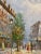 Mid 20th Century Parisian Street Scene Oil on Canvas Painting, Signed Burnett For Sale - Image 5 of 6