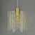 Small Mid-Century Modern Pendant Lamp in Clear Acrylic Glass, Wire and Brass, 1970s For Sale - Image 14 of 18