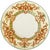 An extraordinary complete set of 12 Edwardian English fine bone china dessert or salad plates by Cauldon, circa 1905–1920....