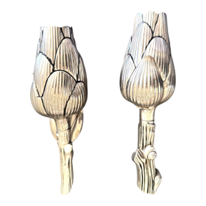 After Missiaglia Silverplate Artichoke Salt and Pepper