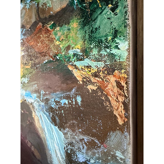Stones Under Rushing Water, Original Oil by Julia Lawing For Sale In Charlotte - Image 6 of 8
