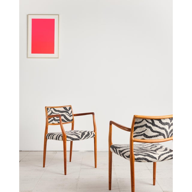 Mid-Century Modern Model 65 Armchairs from Niels O. Møller, Denmark, 1968, Set of 2 For Sale - Image 3 of 15