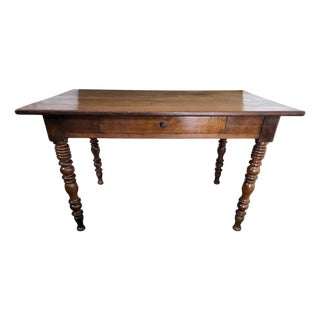 Antique Italian Walnut Desk, 1890s For Sale