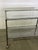 Steel Coffee Table or Serving Cart on Casters, 1980s, in Very Good conditions. Designed 1970 to 1979