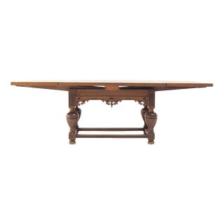 Antique Dutch Draw-Leaf Oak Table, 1850 For Sale