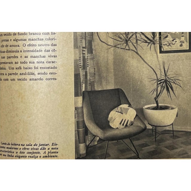 Brazilian Modern “Concha” Armchairs in Iron and Burnt Caramel Mohair by Carlo Hauner, Brazil, 1950s For Sale - Image 16 of 18