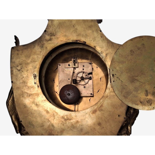 Louis Xv, Figural Cartel Clock, Dore Bronze, France, 19th Century For Sale - Image 16 of 18
