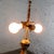 Brass Early to Mid-20th Century Neoclassical Table Lamp Brass and Marble Urn Shaped Base Black Tapered Shade For Sale - Image 8 of 18