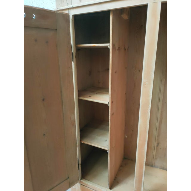 Brown Mid-Century Modern Scandinavian Wooden Wardrobe, 1980 For Sale - Image 8 of 8