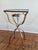 1970s 1970s Hollywood Regency Gilt Metal Ivy Leaf Plant Stand Side Table For Sale - Image 5 of 12