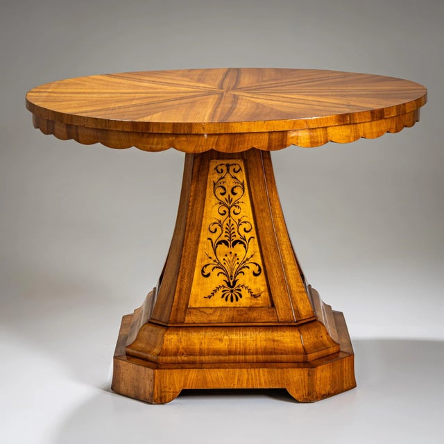 Biedermeier Salon Table, 1830s For Sale - Image 3 of 12