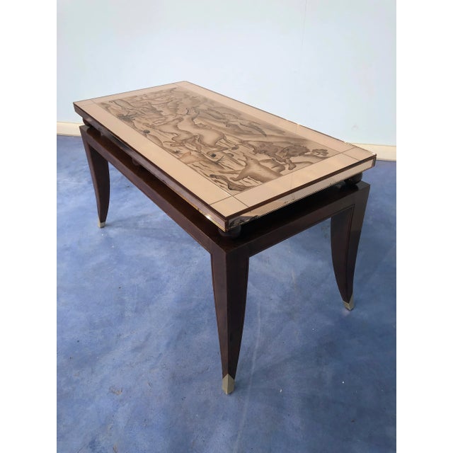 Art Deco French Coffee Table in the Style of Pascaud, 1940s For Sale - Image 13 of 18