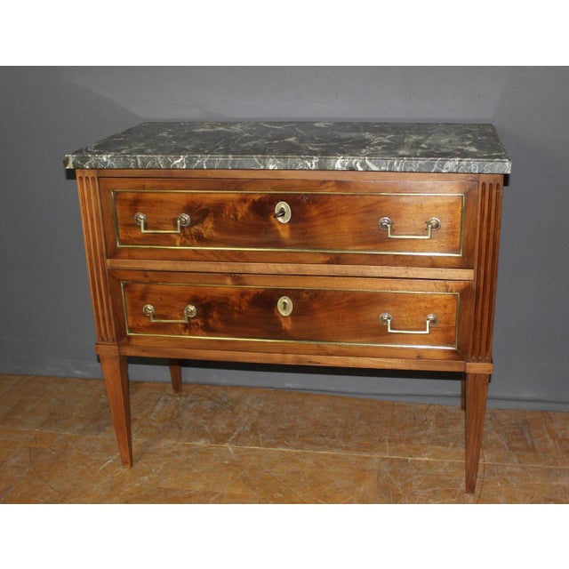 Late 18th Century Louis XVI Style Walnut Commode For Sale - Image 10 of 12