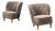 Finnish Modern, Easy Chairs, Velvet, Lacquered Wood, Finland, 1950s For Sale