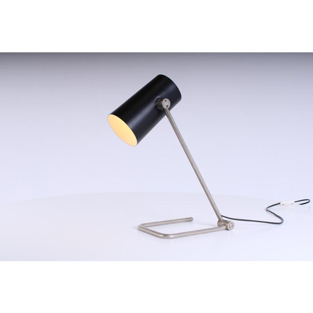 Adjustable Black Tube Metal Table Lamp by Hala Dbgma, 1950s For Sale - Image 12 of 18