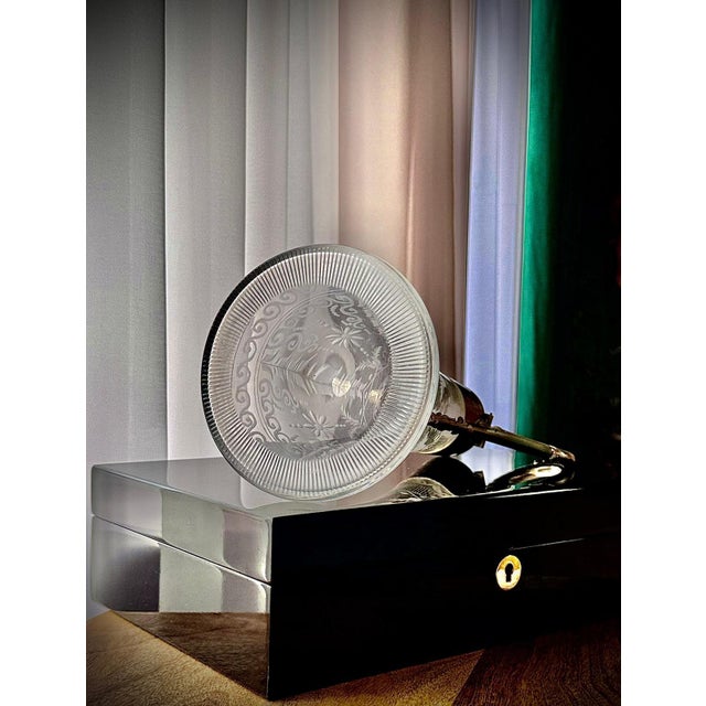 Victorian Silver-Plated and Etched Glass Claret Jug, 1800s For Sale - Image 4 of 18