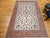 Textile Vintage Persian Tabriz Rug, Hand-Knotted Wool & Silk, Allover Floral Pattern, Ivory & Pale Red, 7x10 For Sale - Image 7 of 18