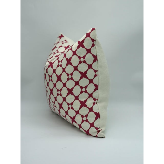 Kravet Kravet X Jonathan Adler Santa Rosa in Raspberry Throw Single Side Pillow Cover For Sale - Image 4 of 10