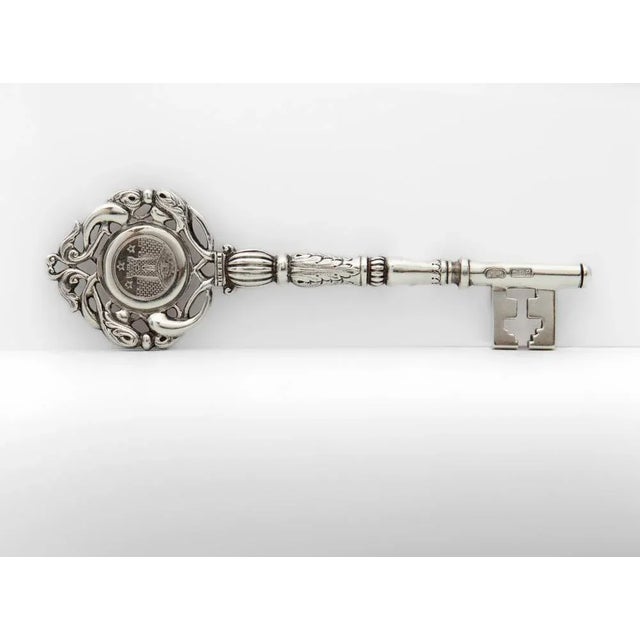 1900 - 1909 Scottish Edwardian Silver Presentation Key by James Weir for The Perry Bandstand, 1905 For Sale - Image 5 of 8