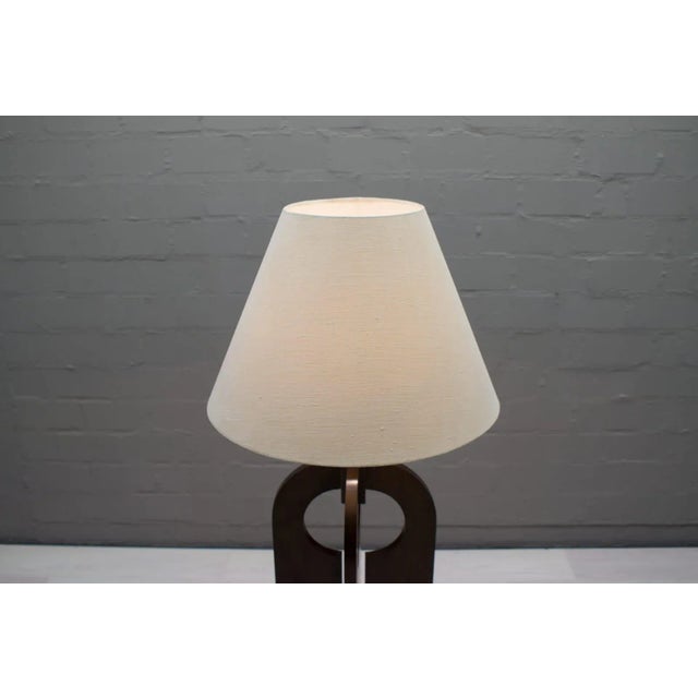Brown Large Wooden Floor Lamp, 1960s For Sale - Image 8 of 13