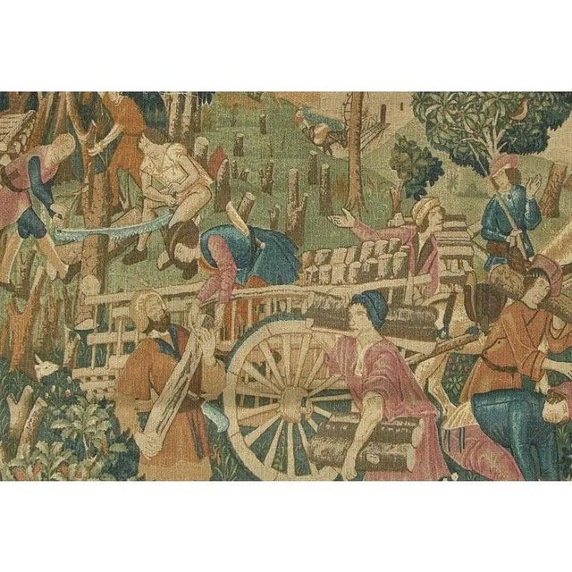 Early 20th Century Antique Printed Egyptian 1920 Tapestry For Sale - Image 5 of 9