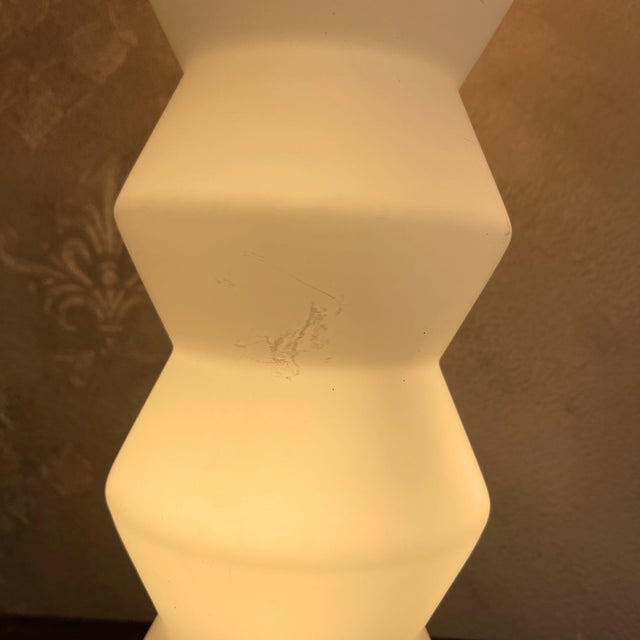 Space Age Murano and Opal Glass Table Lamp attributed to Mazzega, 1980s For Sale - Image 9 of 18