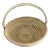 Pencil Reed Rattan Bowl With Handle For Sale