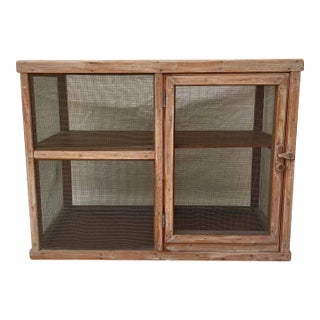 Antique Counter Top Pine Pie or Cheese Safe Display Cabinet For Sale