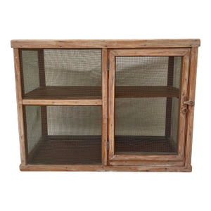 Antique Counter Top Pine Pie or Cheese Safe Display Cabinet