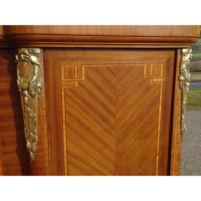 Louis XVI Style Wardrobe in Marquetry and Bronze, 1920s For Sale - Image 17 of 18