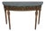 French Louis XVI Style Gold Finish Marble Top Console Table For Sale