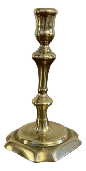 Queen Ann Brass Candlestick, 1705