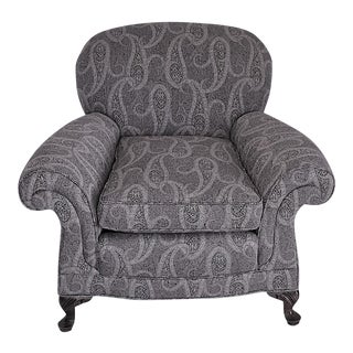1930s Art Deco Rolled Arm Club Chair For Sale