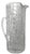 Striking vintage clear art glass pitcher featuring an allover embossed crocodile or reptile-inspired texture that...