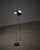 Minimalist Black Sphere Adjustable Floor Lamp with Chrome Stem, 1960s For Sale - Image 4 of 10
