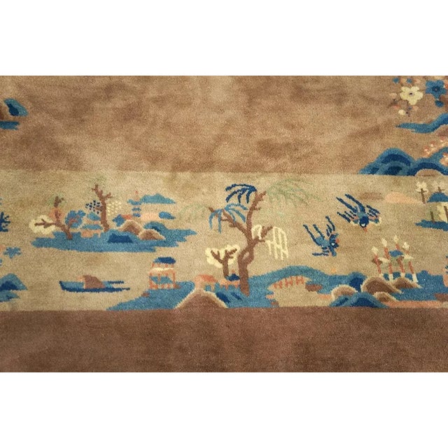 Textile Early 20th Century Chinese Peking Carpet For Sale - Image 7 of 7
