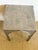 Metal Square Cast Aluminum Side End Table With Moroccan Vibe For Sale - Image 7 of 7