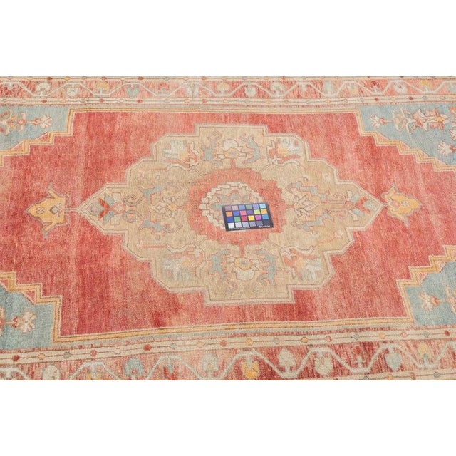 Gold Vintage Turkish Rug 4'8'' X 8'4'' For Sale - Image 8 of 11