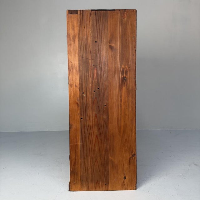 Brown Mid-Century Japanese Storage Cabinet in Sugi Wood, 1960s For Sale - Image 8 of 12