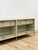 Early 21st Century Modern American Drew Corsica Painted Gray Console Credenza Glass Doors Coastal For Sale - Image 5 of 18