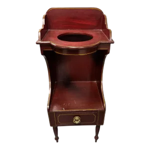 Primitive Antique Country Paint Decorated Washstand