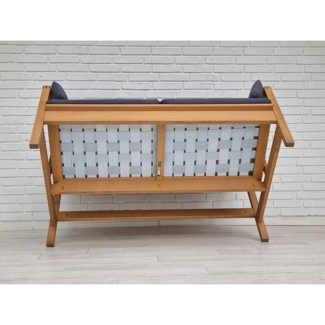 Wood Danish Model 2252 Sofa in Oak & Wool by Børge Mogensen, 1970s For Sale - Image 7 of 18