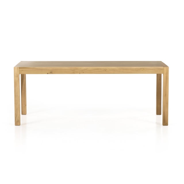 Wood Four Hands Isador Dining Table, Dry Wash Poplar For Sale - Image 7 of 12