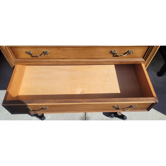 1960s Tall French Lingerie 12 Plus Drawer Dresser For Sale - Image 9 of 17