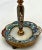 Beautiful Antique French Rococo Champleve ( Enamel ) on Bronze & Marble Night Stand Candlestick Circa 1880s For Sale - Image 9 of 12