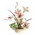 Winifred Cole Madonnna Lily Pottery Flowers & Brass Brutalist Sculpture For Sale